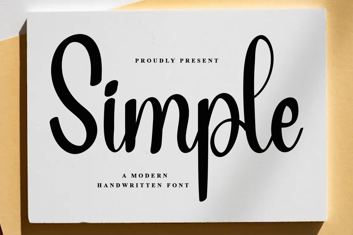 Simple Regular Font preview