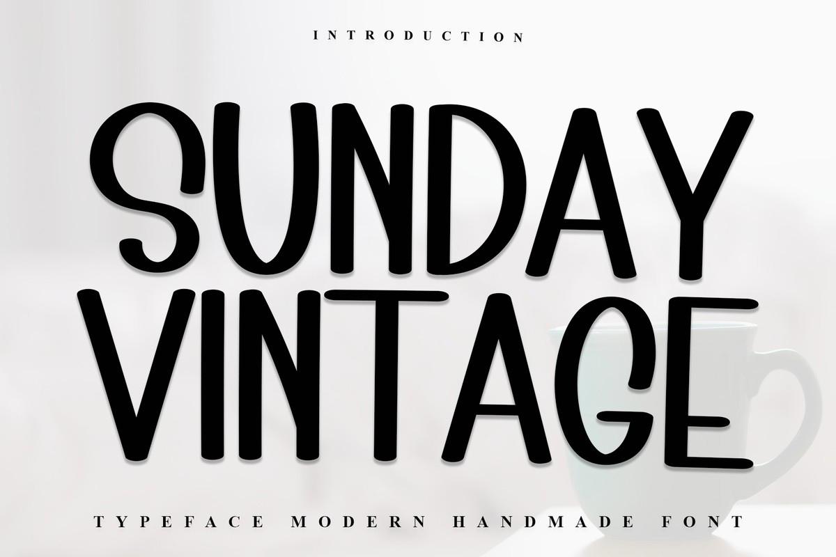 Sunday Vintage Font preview