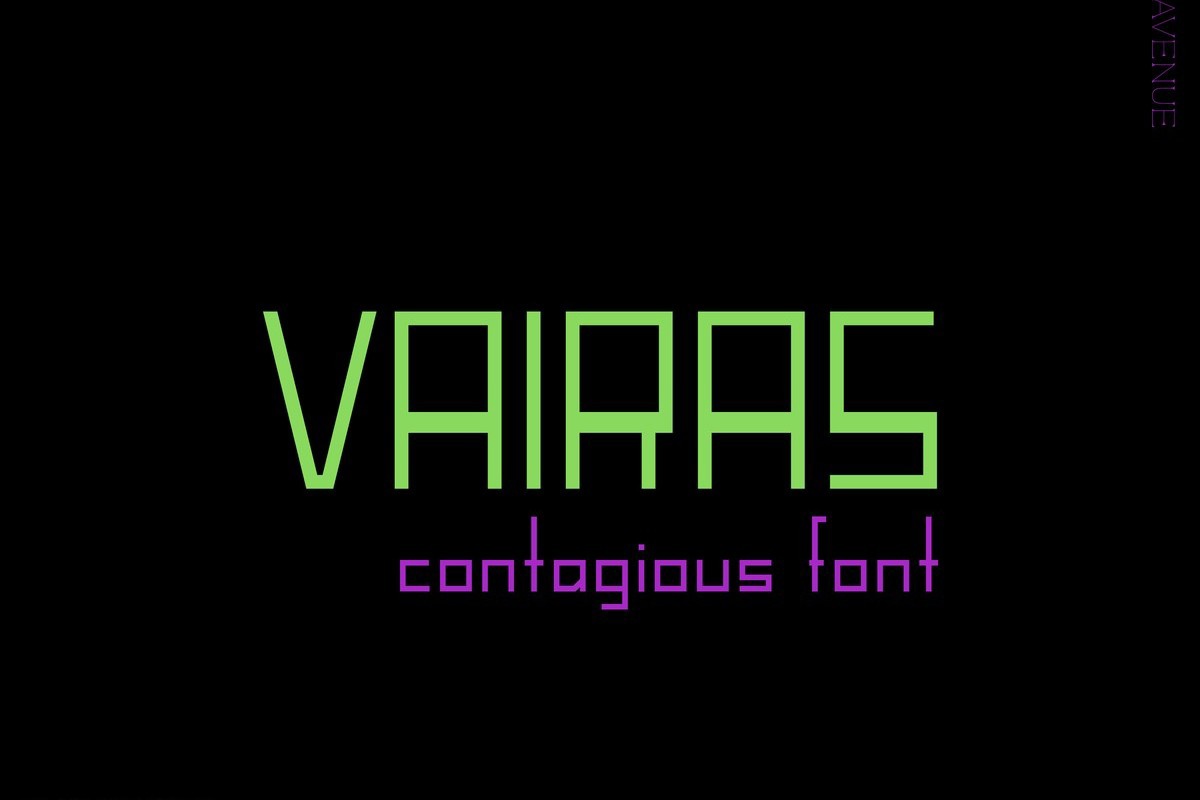 Vairas Font preview