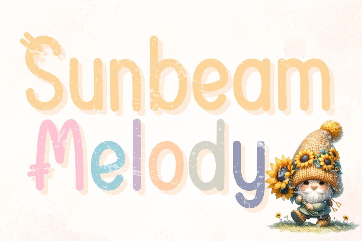 Sunbeam Melody Font preview