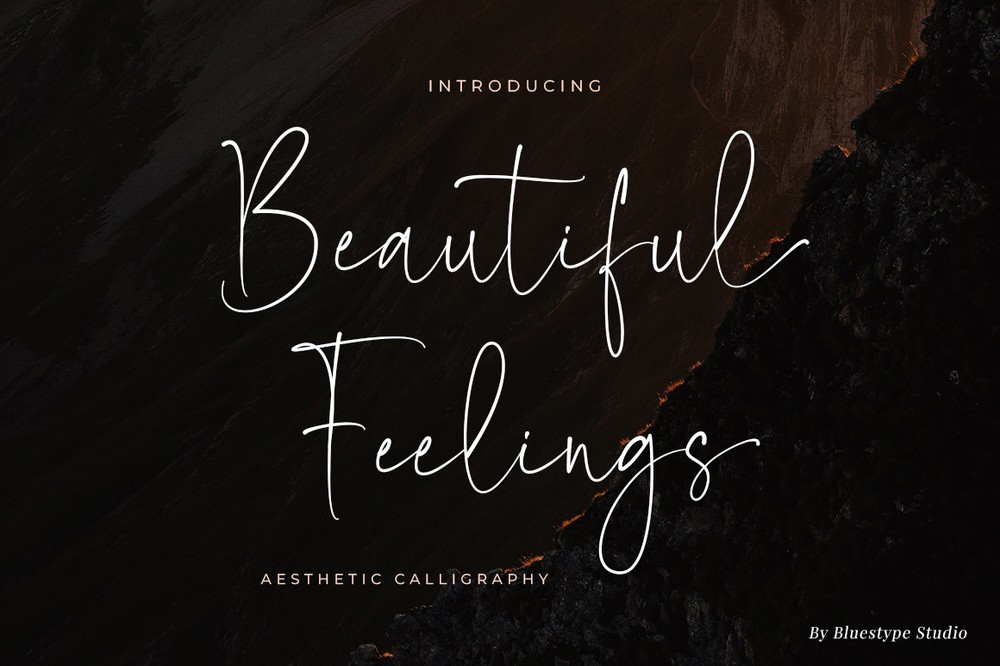 Beautiful Feelings Font preview