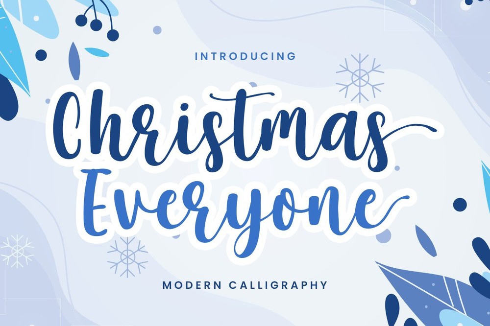 Christmas Everyone Font preview