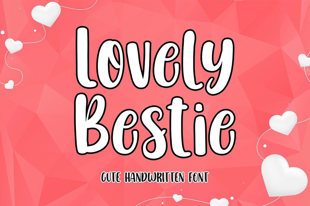 Lovely Bestie Font preview