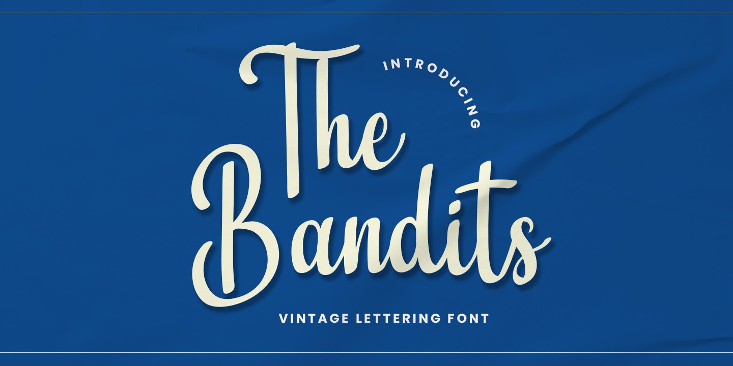 The Bandits Regular Font preview