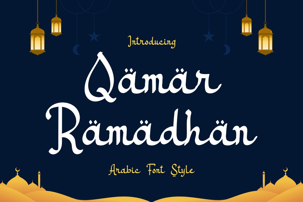 Qamar Ramadhan Regular Font preview