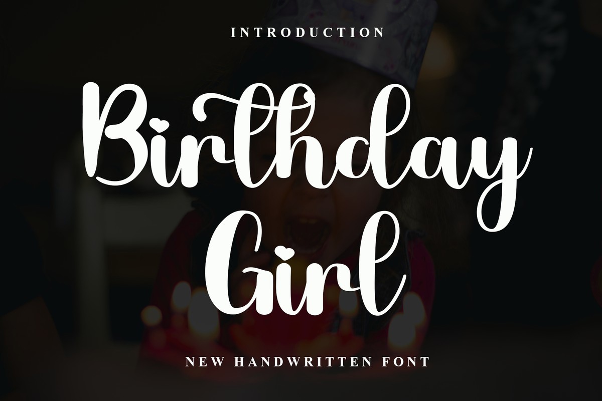 Birthday Girl Font preview