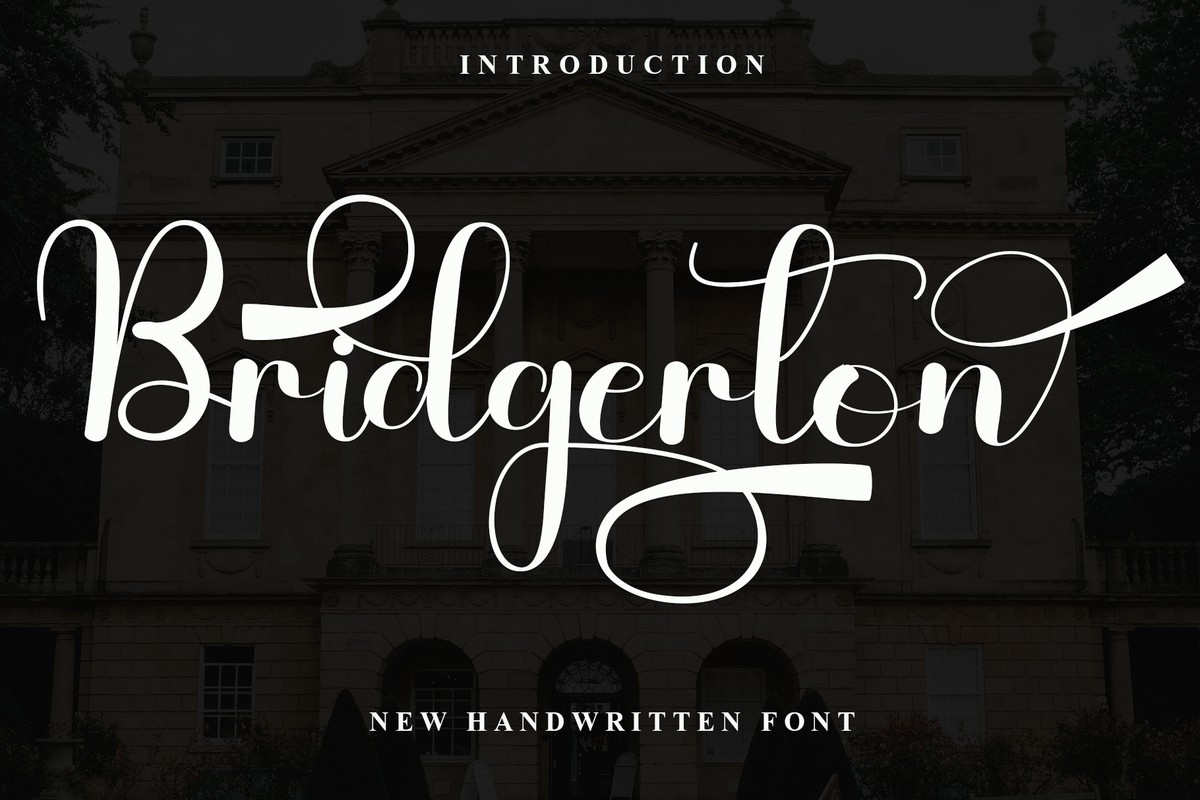 Bridgerton Font preview