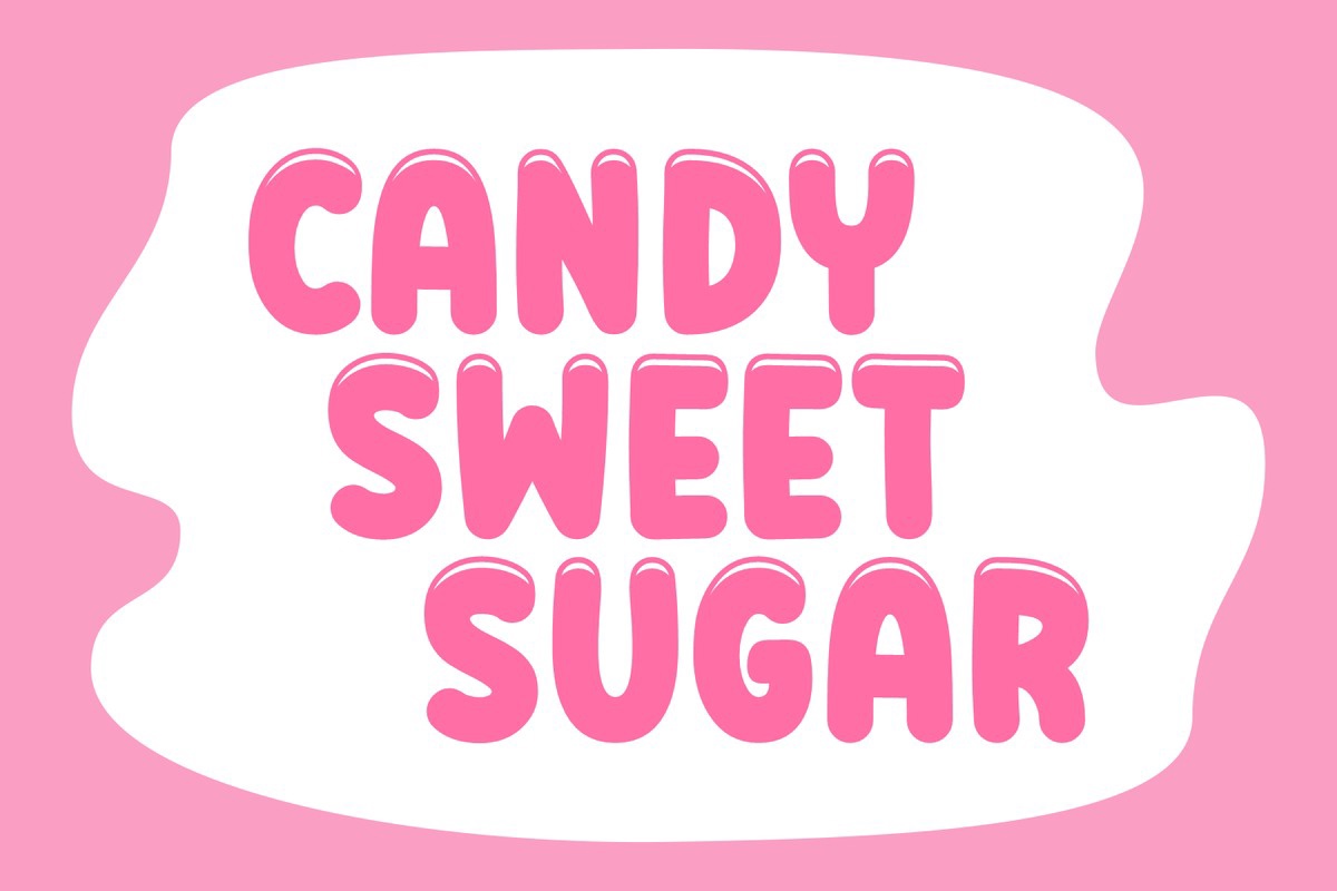 Candy Sweet Sugar Regular Font | xFonts.pro