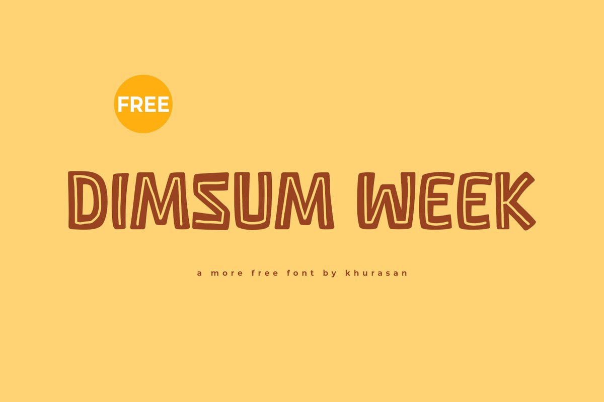 Dimsum Week Font preview