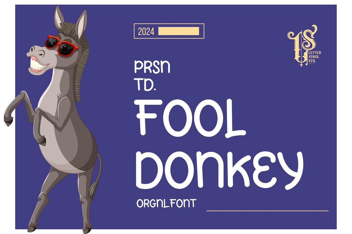 Fool Donkey Font preview