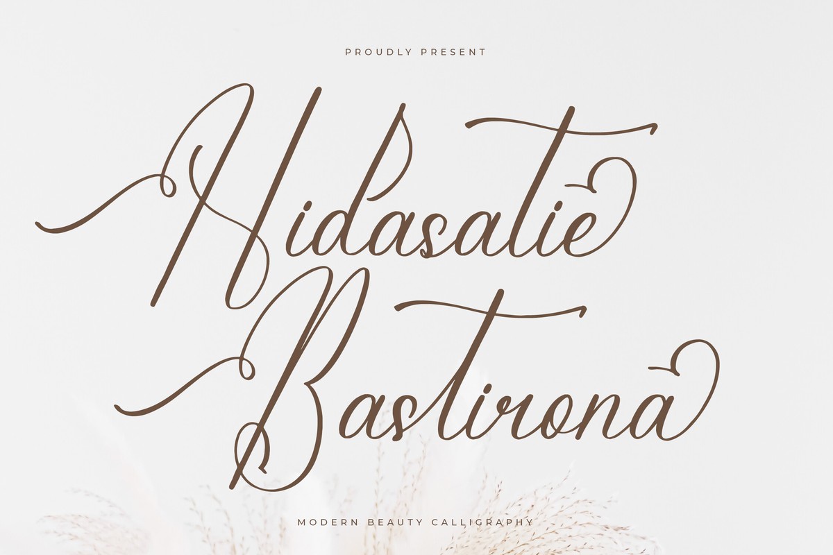 Hidasatie Bastirona Font preview