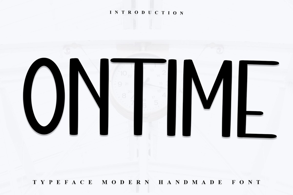 Ontime Font preview