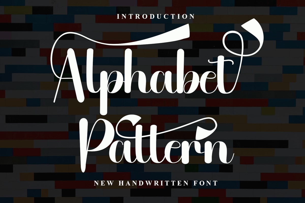 Alphabet Pattern Regular Font preview