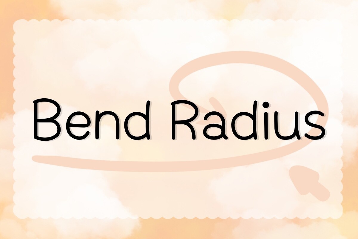 Bend Radius Font preview