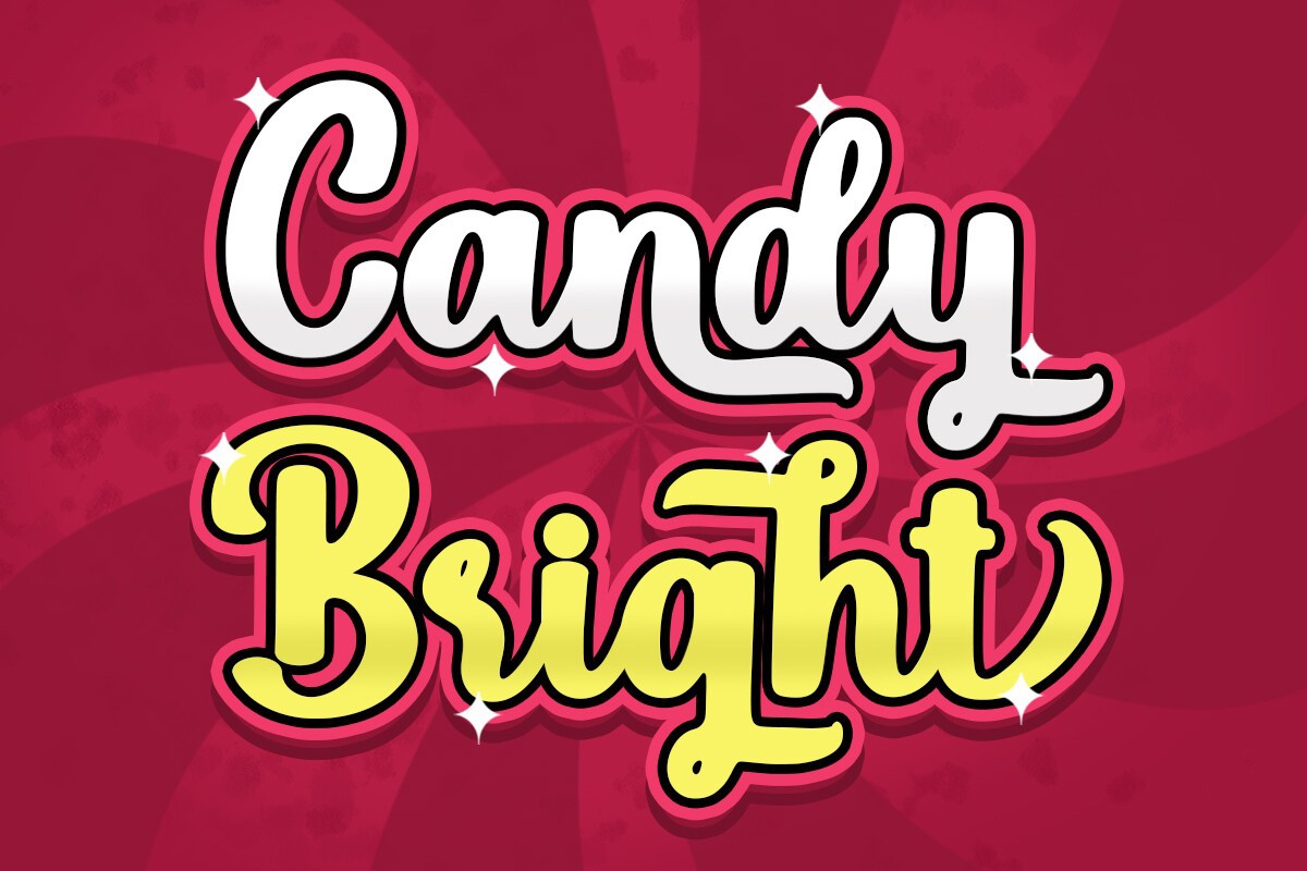 Candy Bright Regular Font preview