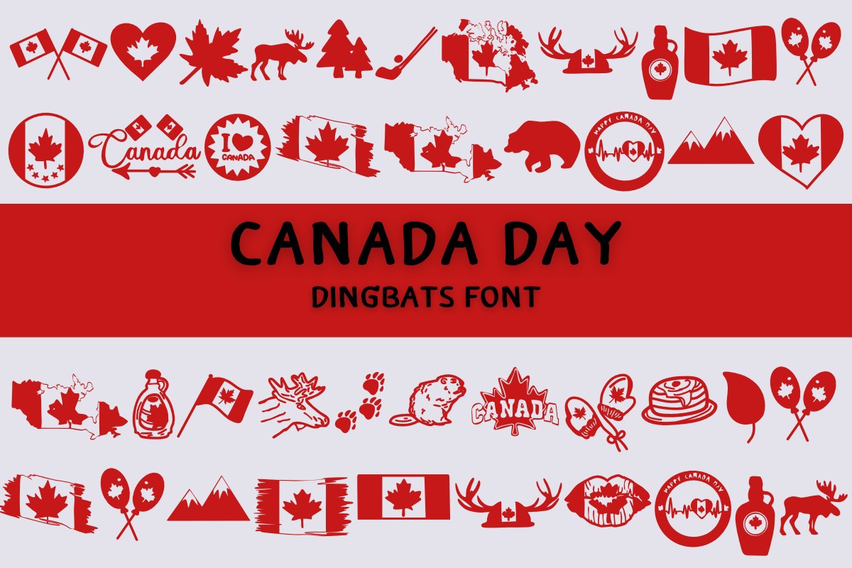 Cannada Day Font preview