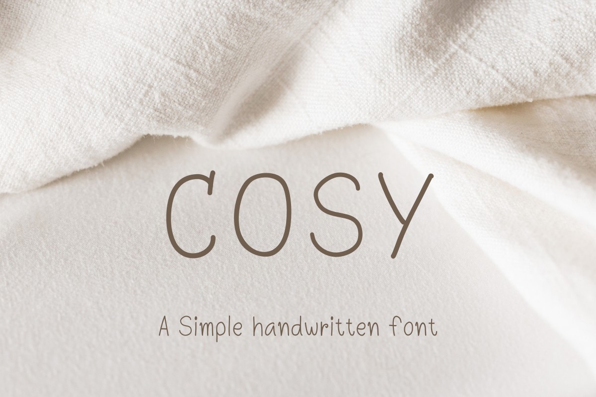 Cosy Regular Font preview