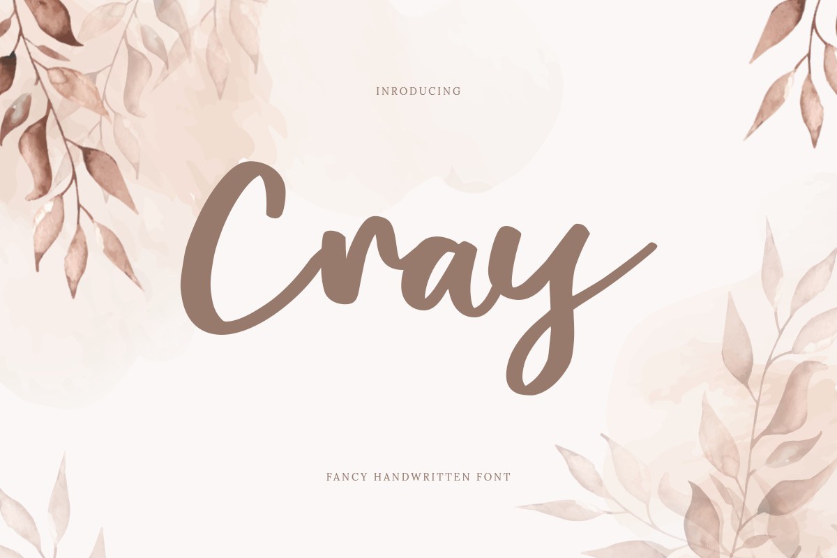 Cray Font preview