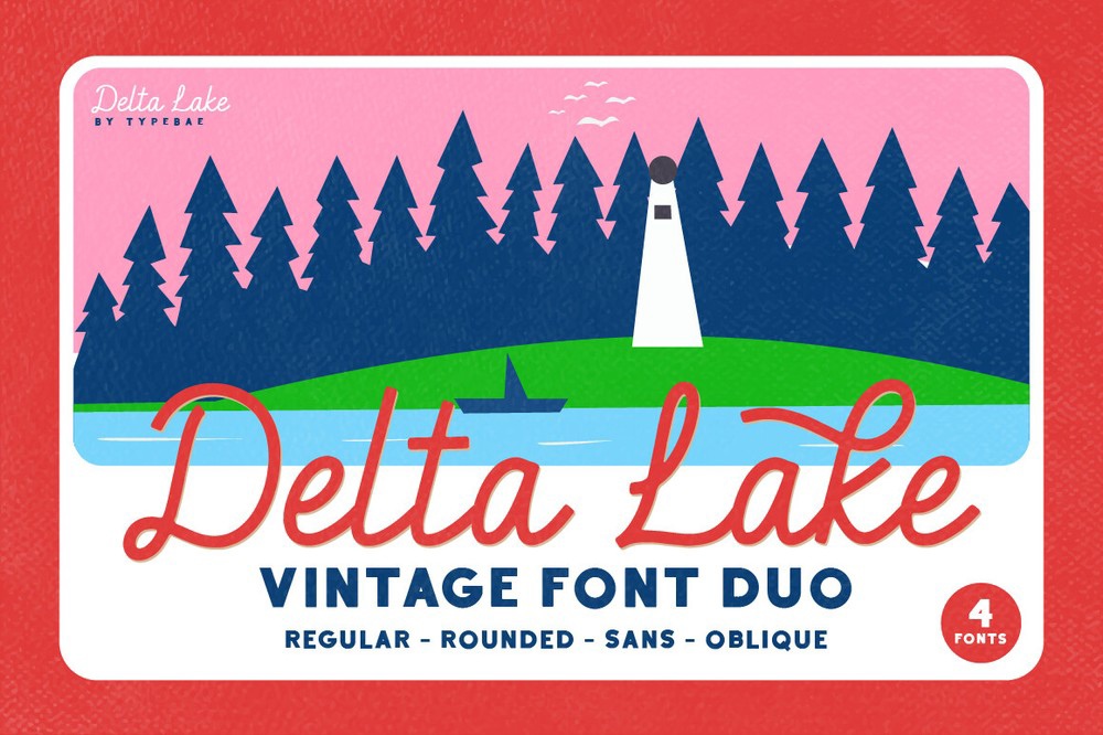 Delta Lake Font preview