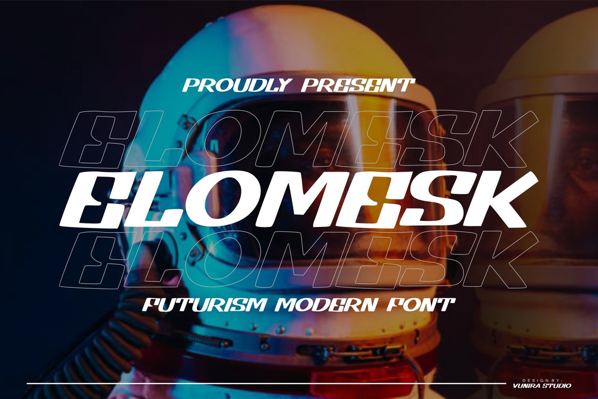 Elomesk Font preview