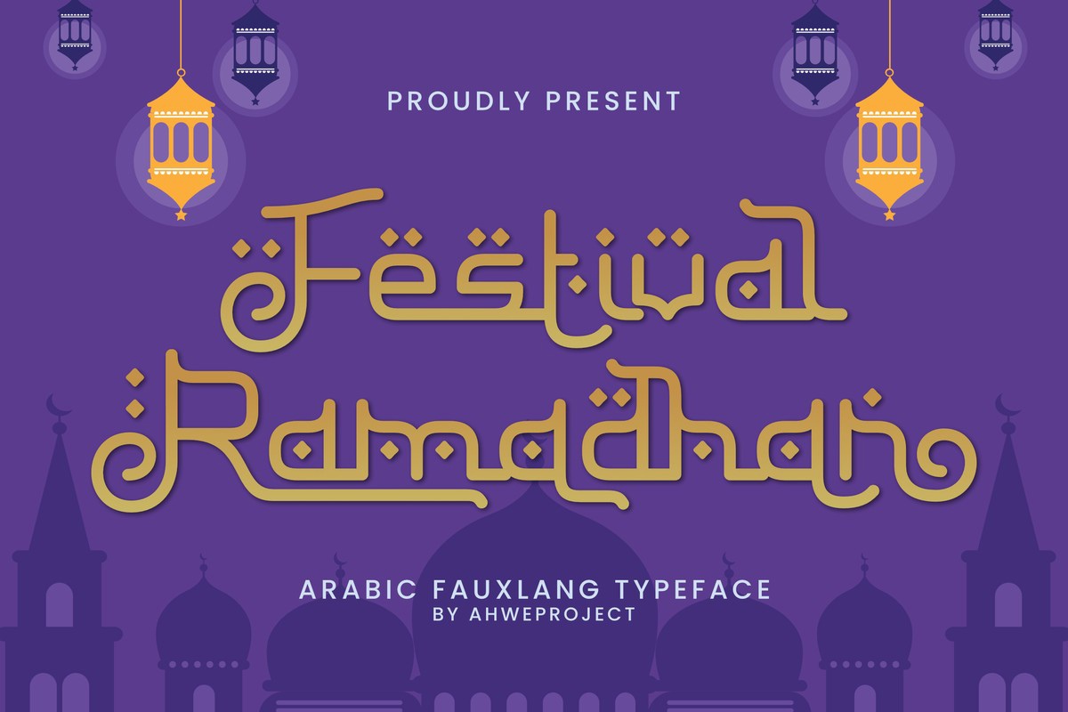 Festival Ramadhan Font preview