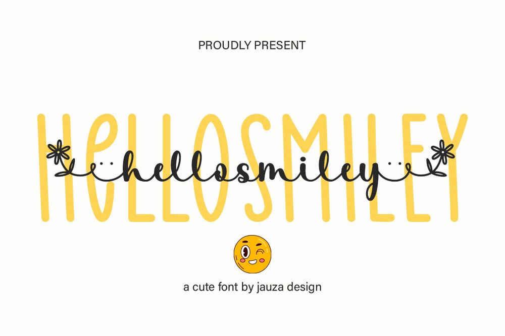 Hello Smiley Font preview