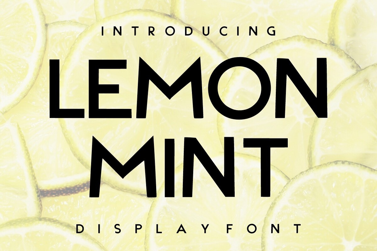 Lemon Mint Regular Font preview