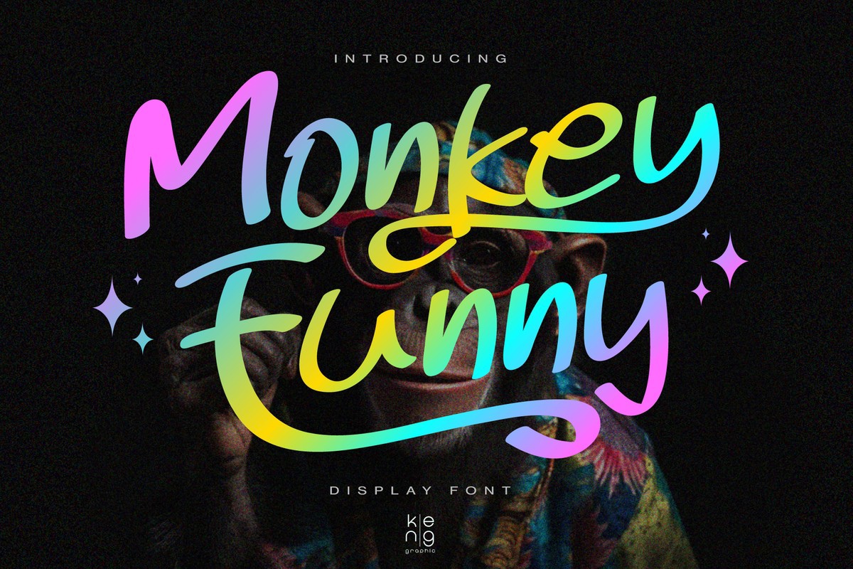 Monkey Funny Regular Font preview