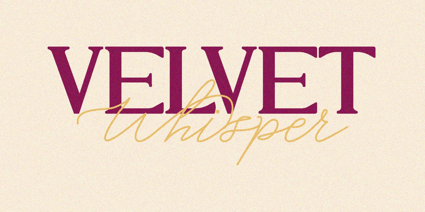 HT Velvet Whisper Font preview