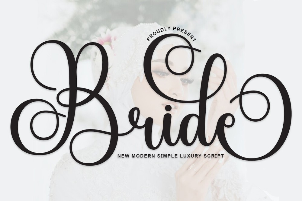 Bride Font preview