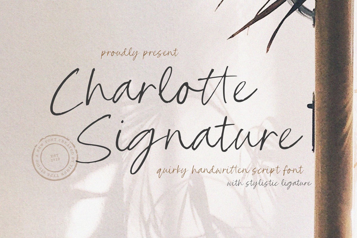 Charlotte Signature Font preview