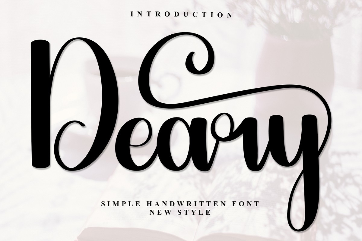 Deary Regular Font preview