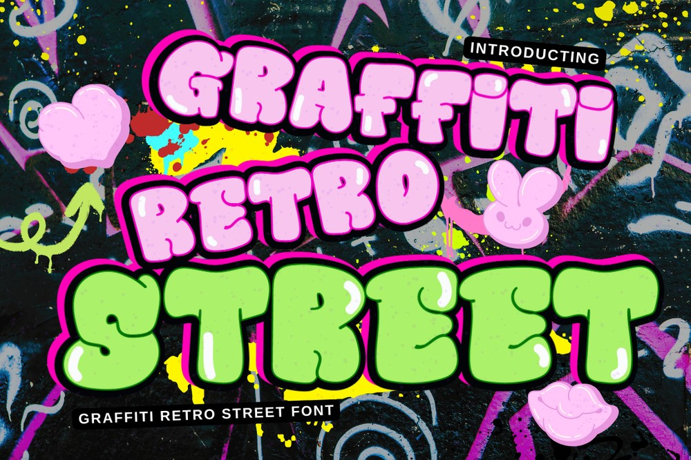 Graffiti Retro Street Font preview