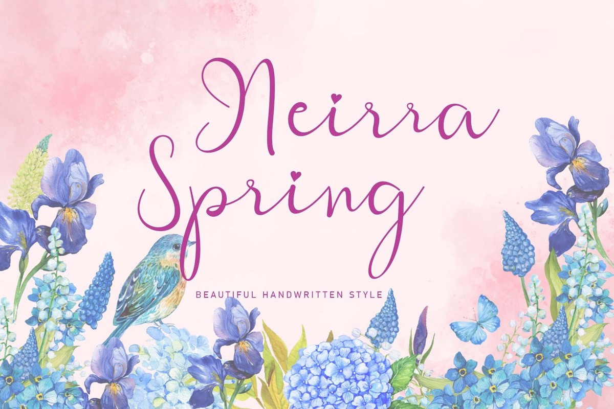 Neirra Spring Regular Font preview