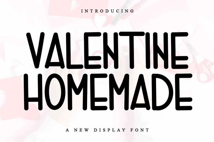 Valentine Homemade Regular Font preview