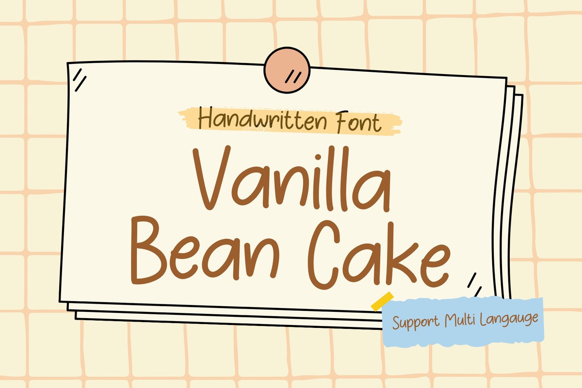 Vanilla Bean Cake Font preview