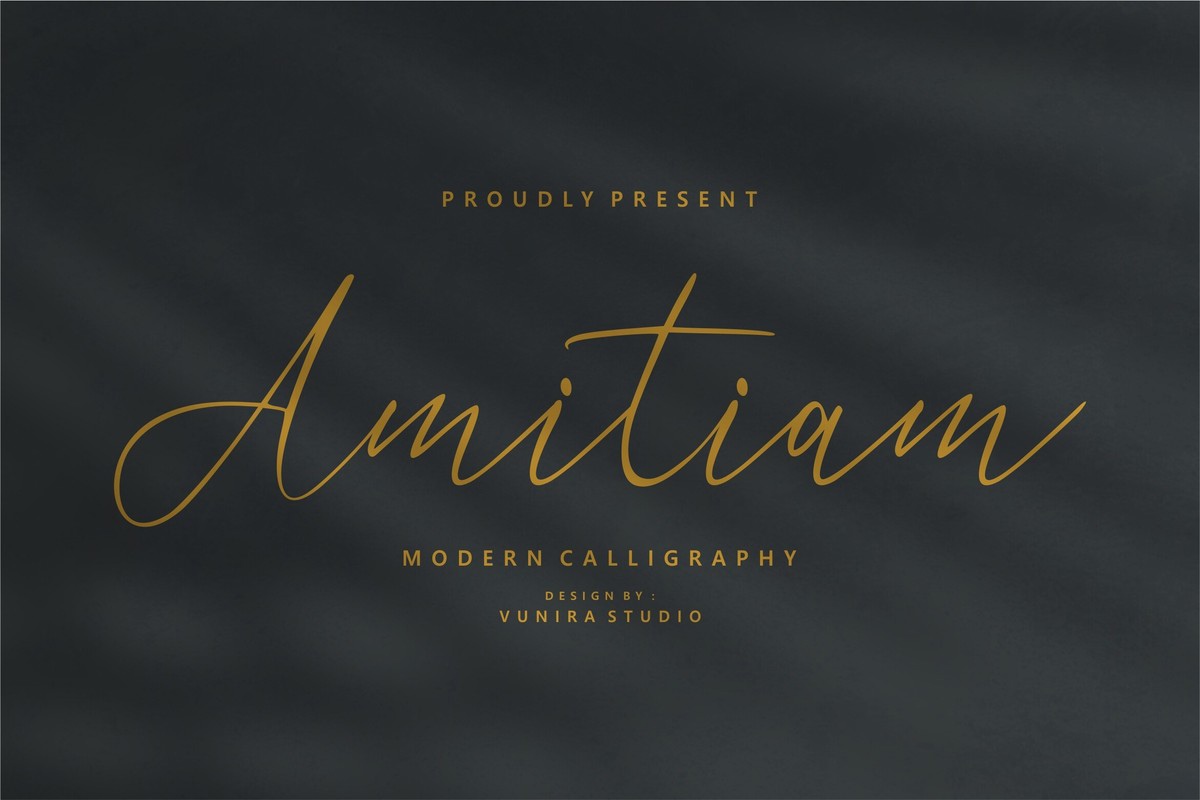 Amitiam Font preview