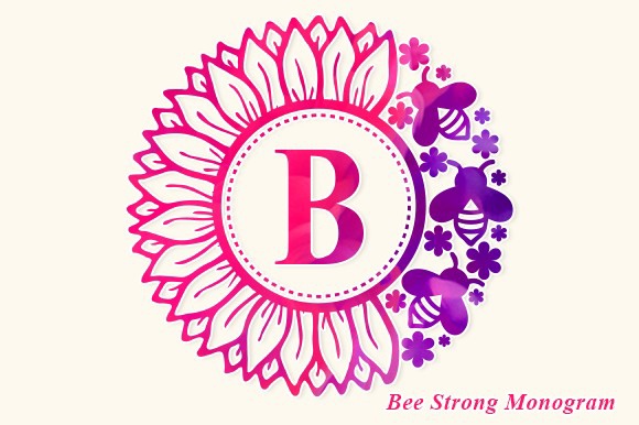 Bee Strong Monogram Font preview