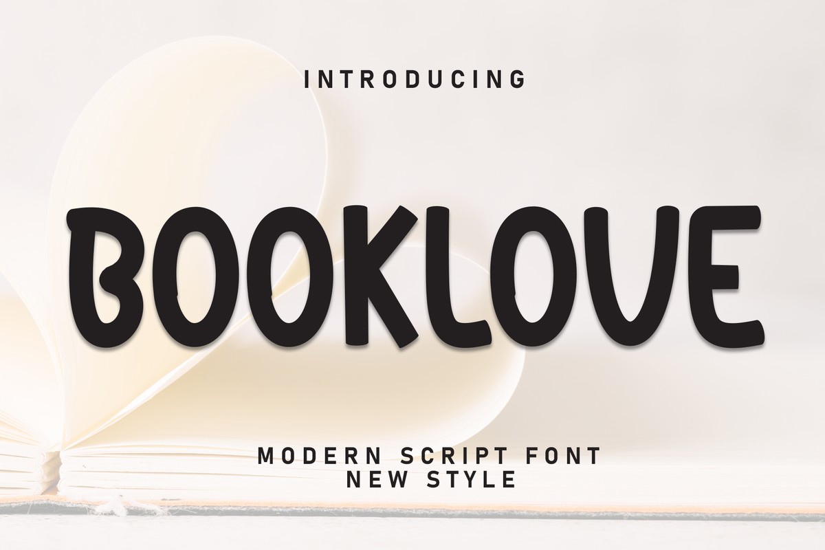 Booklove Font preview