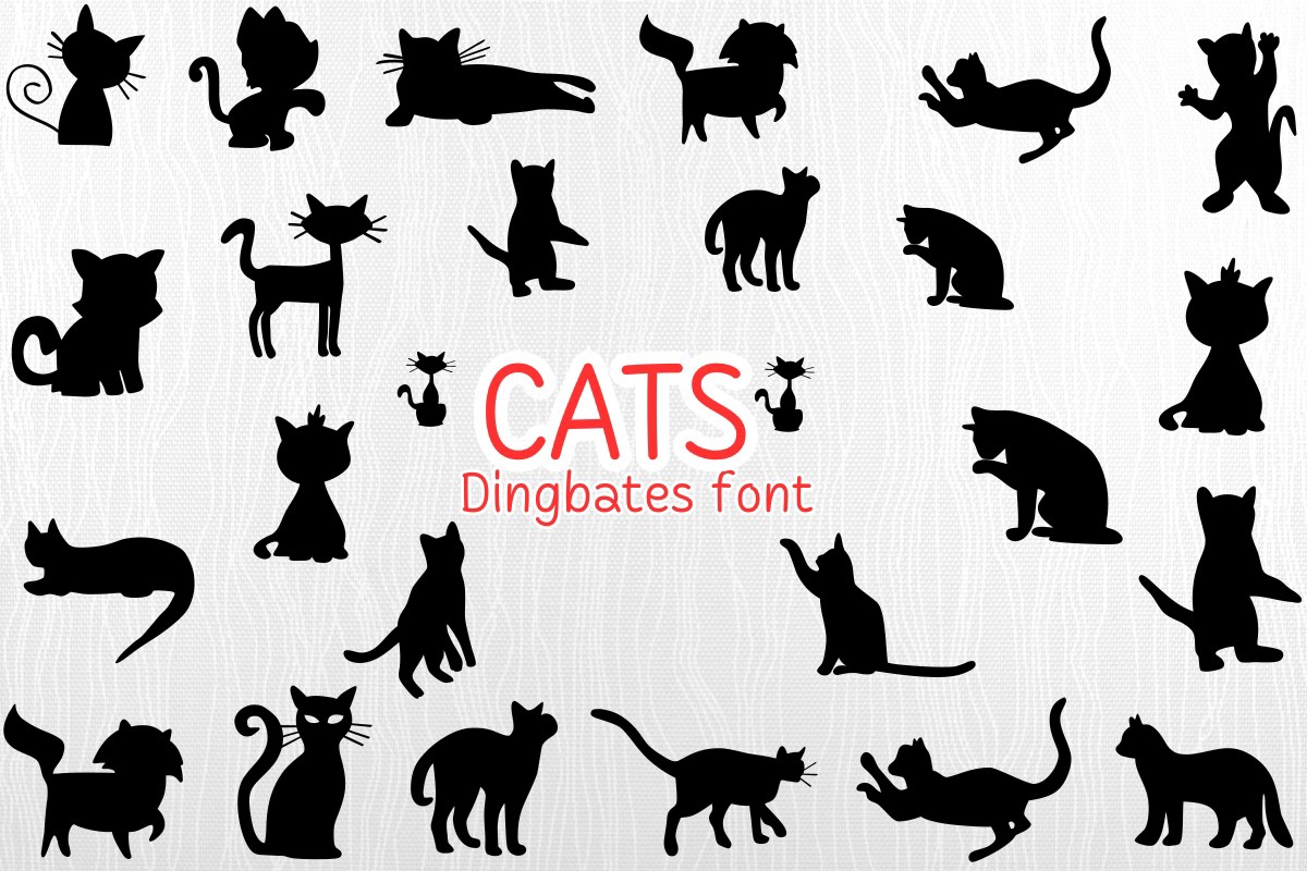 Cats Font preview