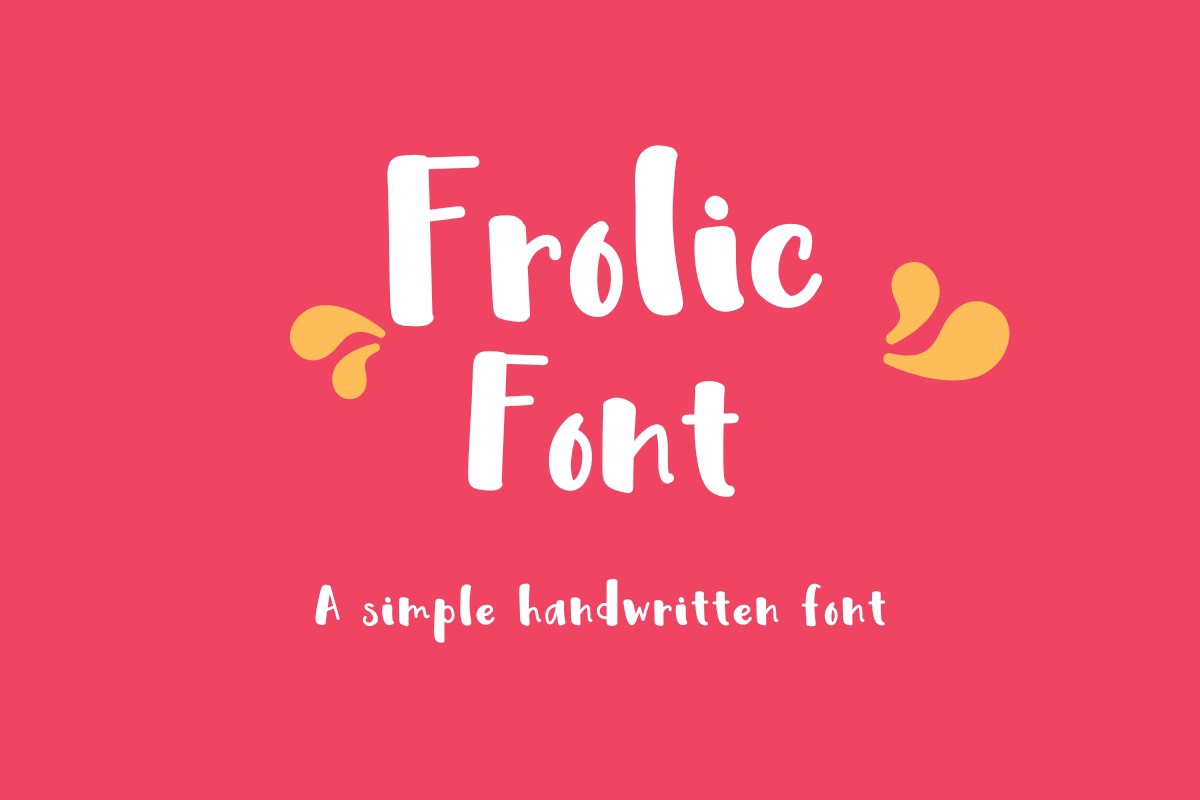 Frolic Font preview