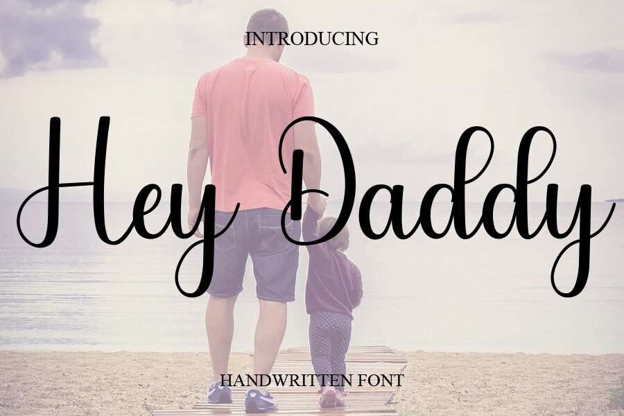 Hey Daddy Font preview