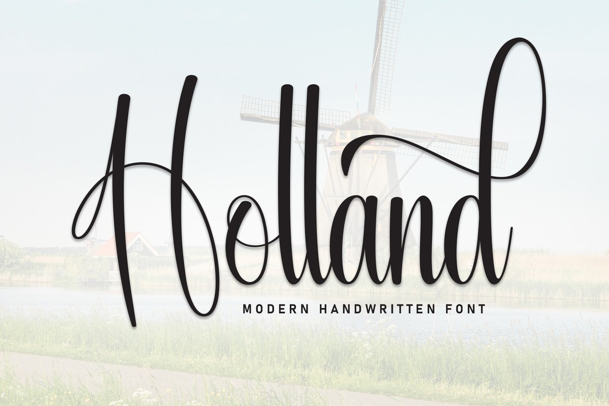 Holland Font preview