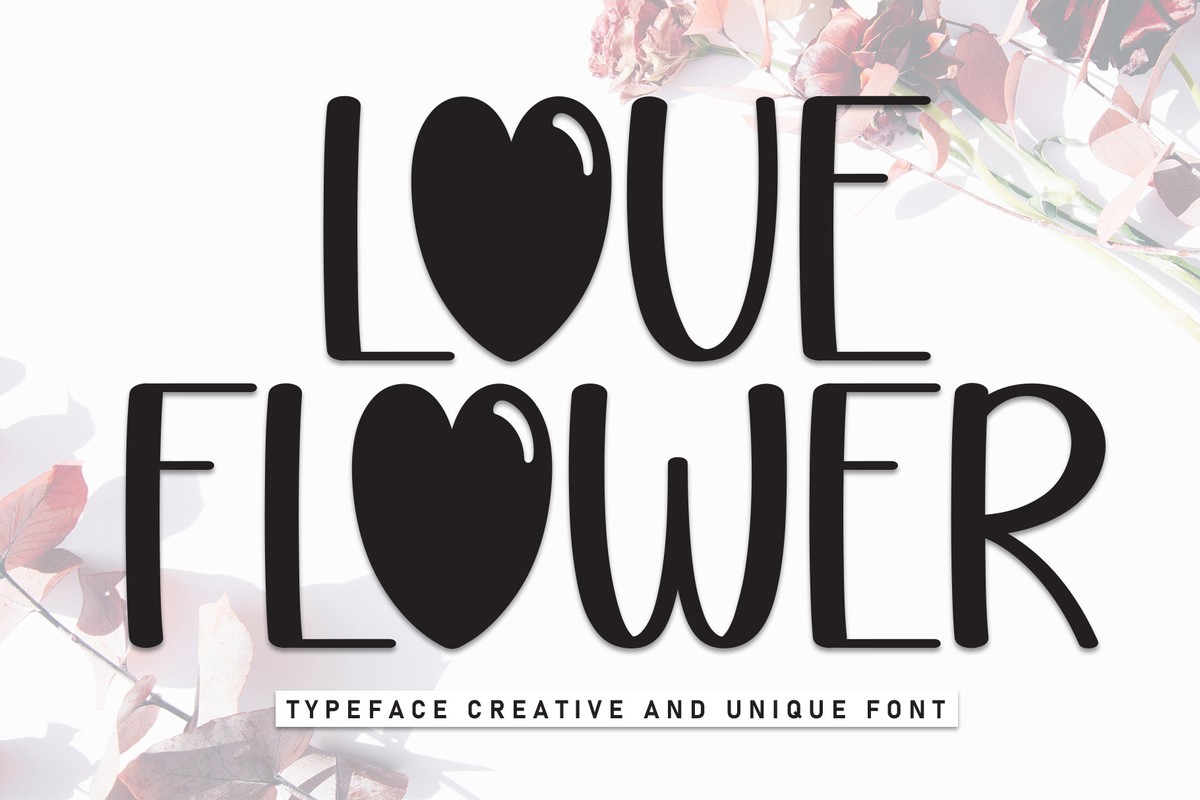 Love Flower Font preview