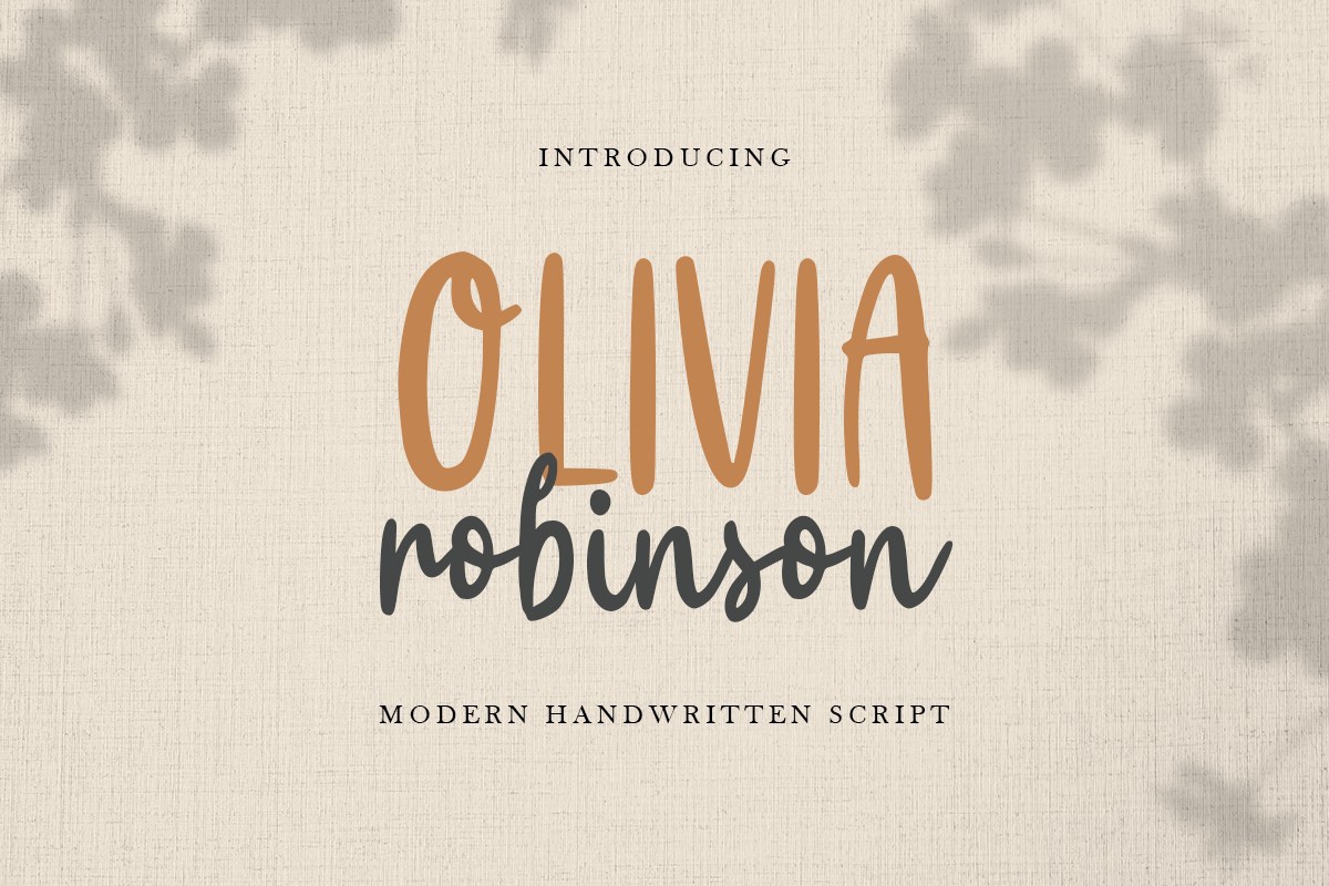 Olivia Robinson Regular Font preview