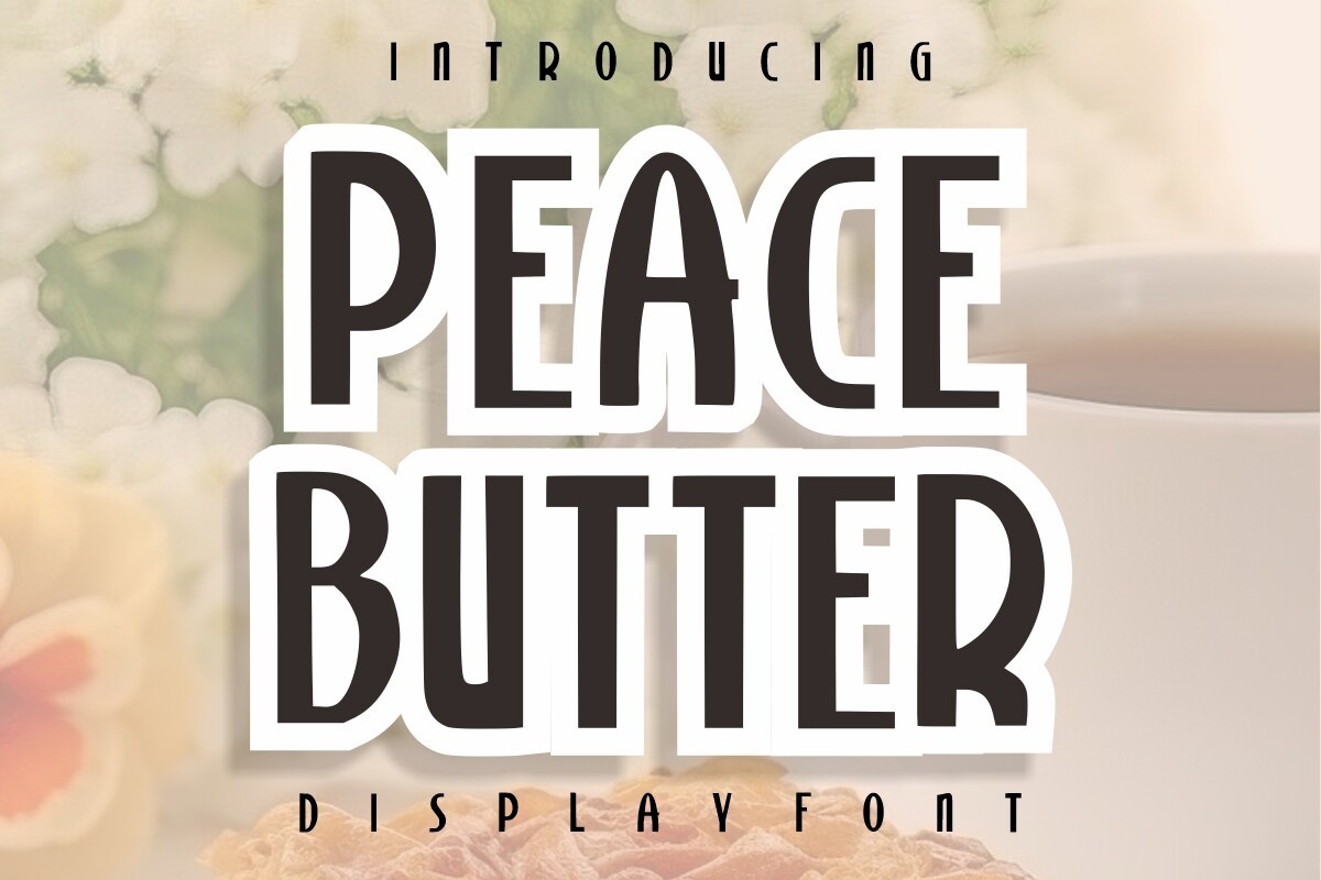 Peace Butter Regular Font preview