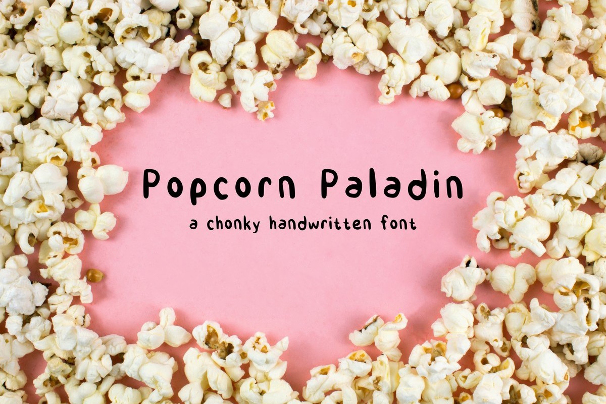 Popcorn Paladin Font preview