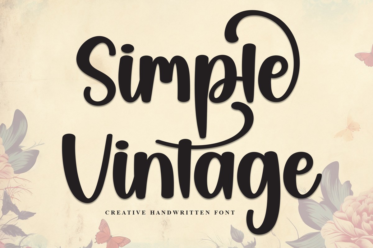 Simple Vintage Regular Font preview