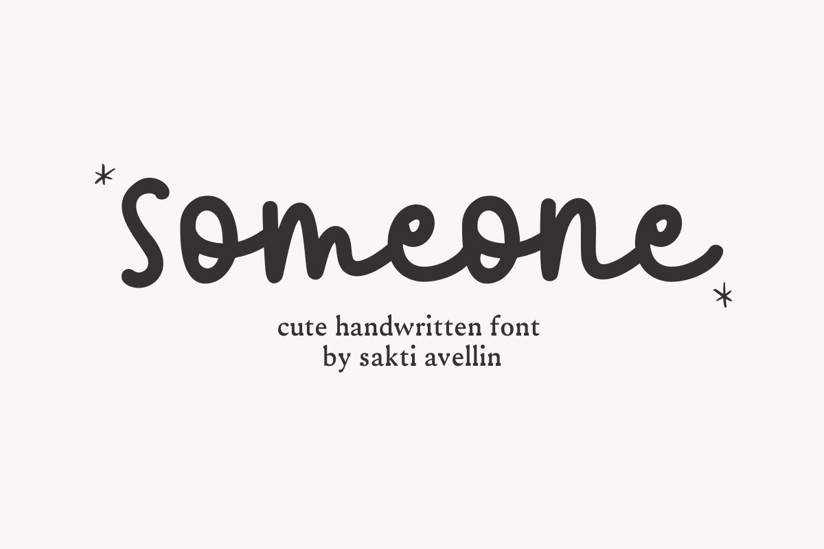 Someone Font preview