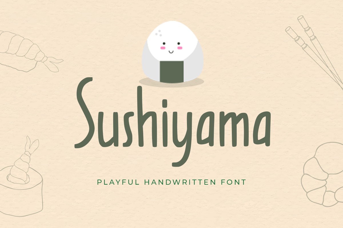 Sushiyama Font preview